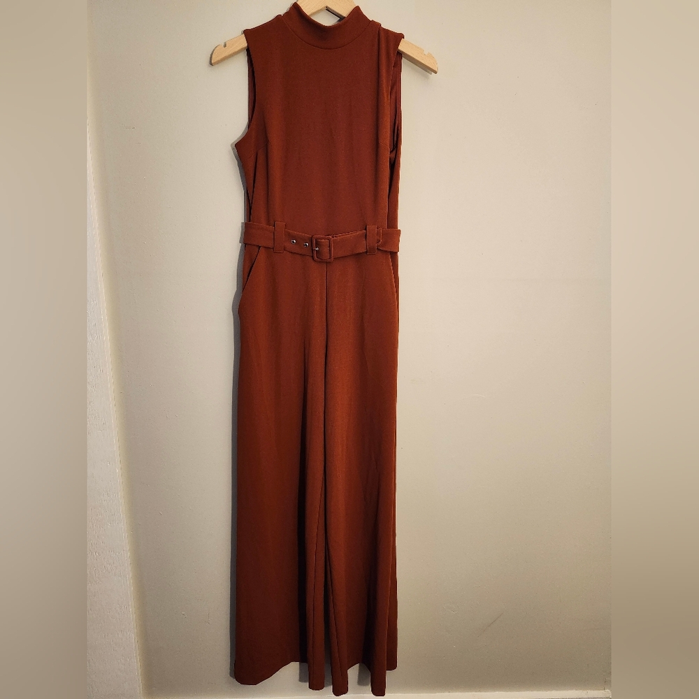 Express Burnt Orange Jumpuit